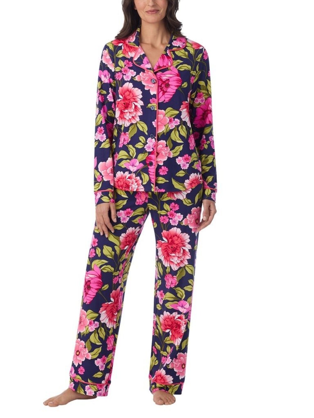 Room Service Women's Notch Collar PJ Set